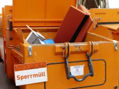 Bauarbeiten auf dem Wertstoffhof Krakauer Straße