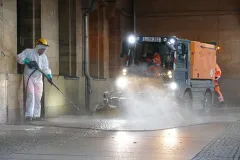 Mit Hochdruck für Leipzigs Sauberkeit