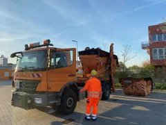 Containerleerung auf den Wertstoffhöfen