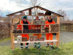 Baufortschritt Insektenhotel