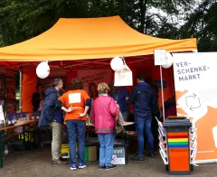 Stadtreinigung Leipzig bei der Ökofete am 5. September 2021 dabei