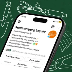 Stadtreinigung Leipzig ab jetzt bei Instagram Threads