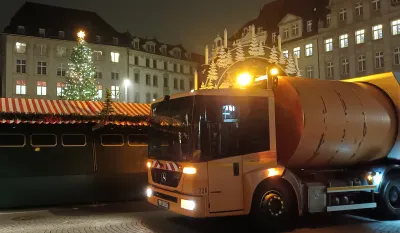 Bioabfall auf dem Weihnachtsmarkt