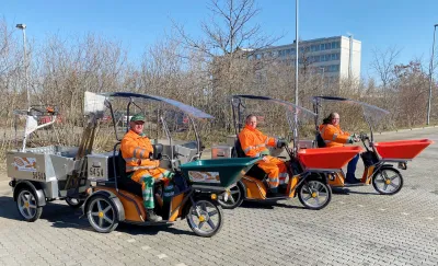 Zwei neue Elektromobile für die Stadtreinigung Leipzig