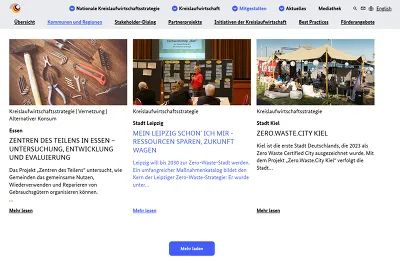 Wir sind zu finden auf www.kreislaufwirtschaft-deutschland.de