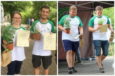 Gärtner-Azubis der Stadtreinigung Leipzig meistern Landesfinale