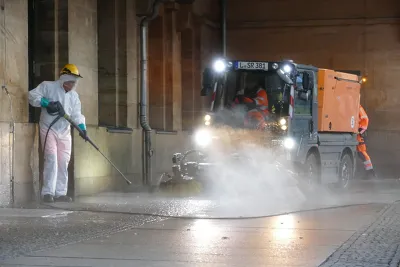 Mit Hochdruck für Leipzigs Sauberkeit