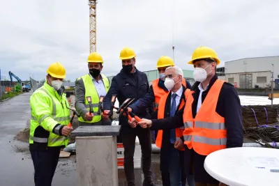 Grundsteinlegung für moderne Bioabfallvergärungsanlage in Cröbern