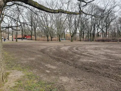 Rasen im Arthur-Bretschneider-Park wird erneuert