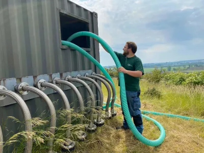 Messungen auf der Deponie