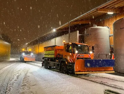 Wintereinbruch in Leipzig