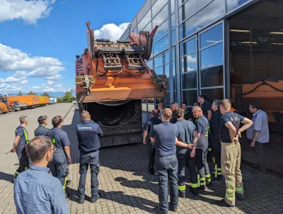 Schulungsbesuch der Berufsfeuerwehr Leipzig