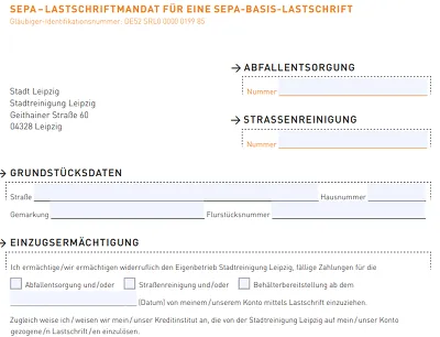 Hinweis an Gebührenzahlerinnen und -zahler