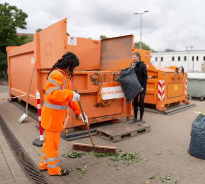 Mobile Grünschnittsammlung für Leipziger Kleingartenvereine