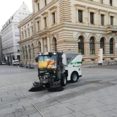 Elektro-Kehrmaschine getestet