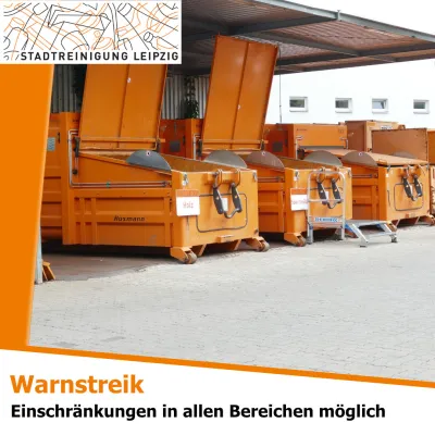 Warnstreik: Einschränkungen am 24. und 25. März erwartet