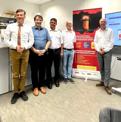 Launch der Kampagne „Akkus in Brand“